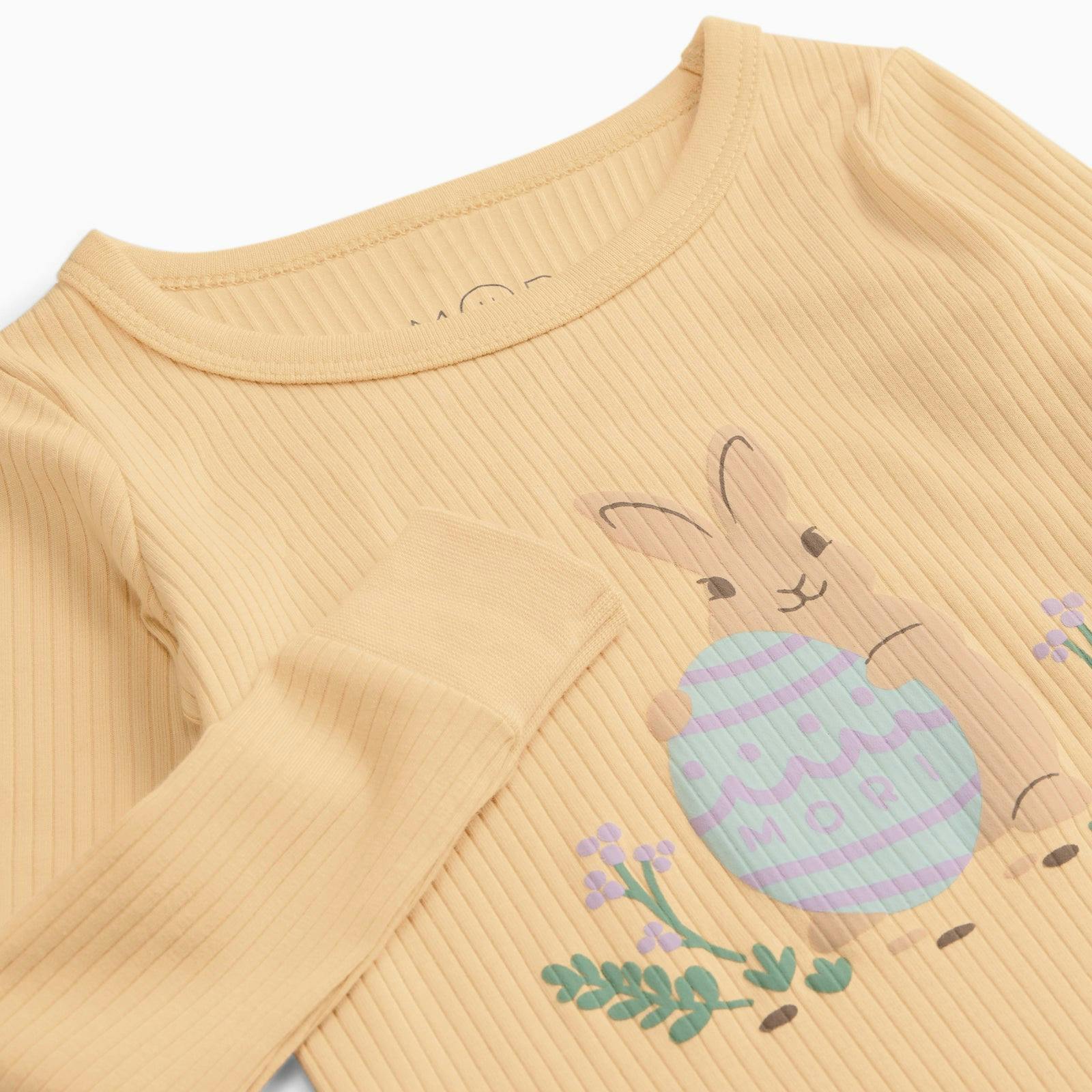 Bunny Ribbed Pajama Set