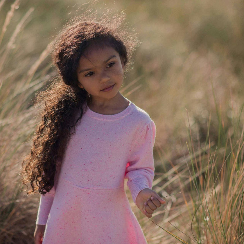 Candy Floss Swing Dress | 100% cashmere