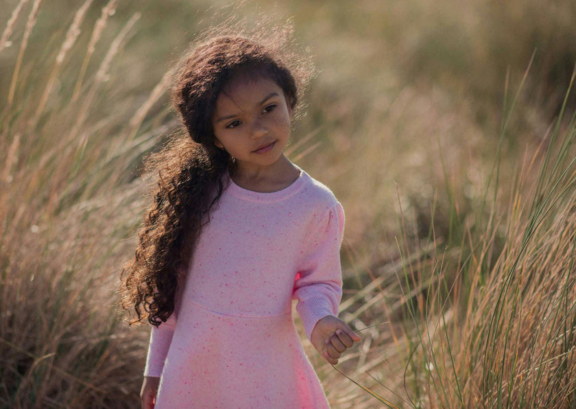 Candy Floss Swing Dress | 100% cashmere