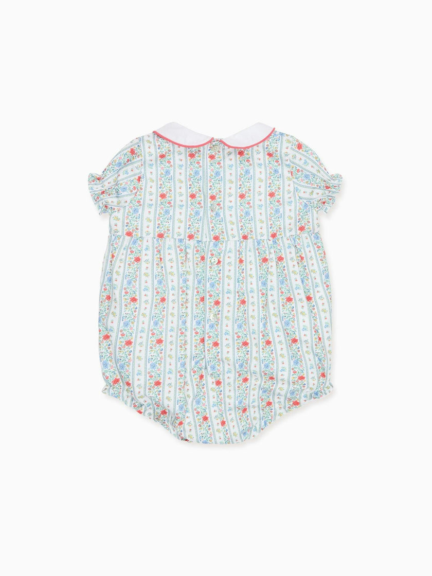 Ivory Rose Stripe Xana Baby Girl Romper