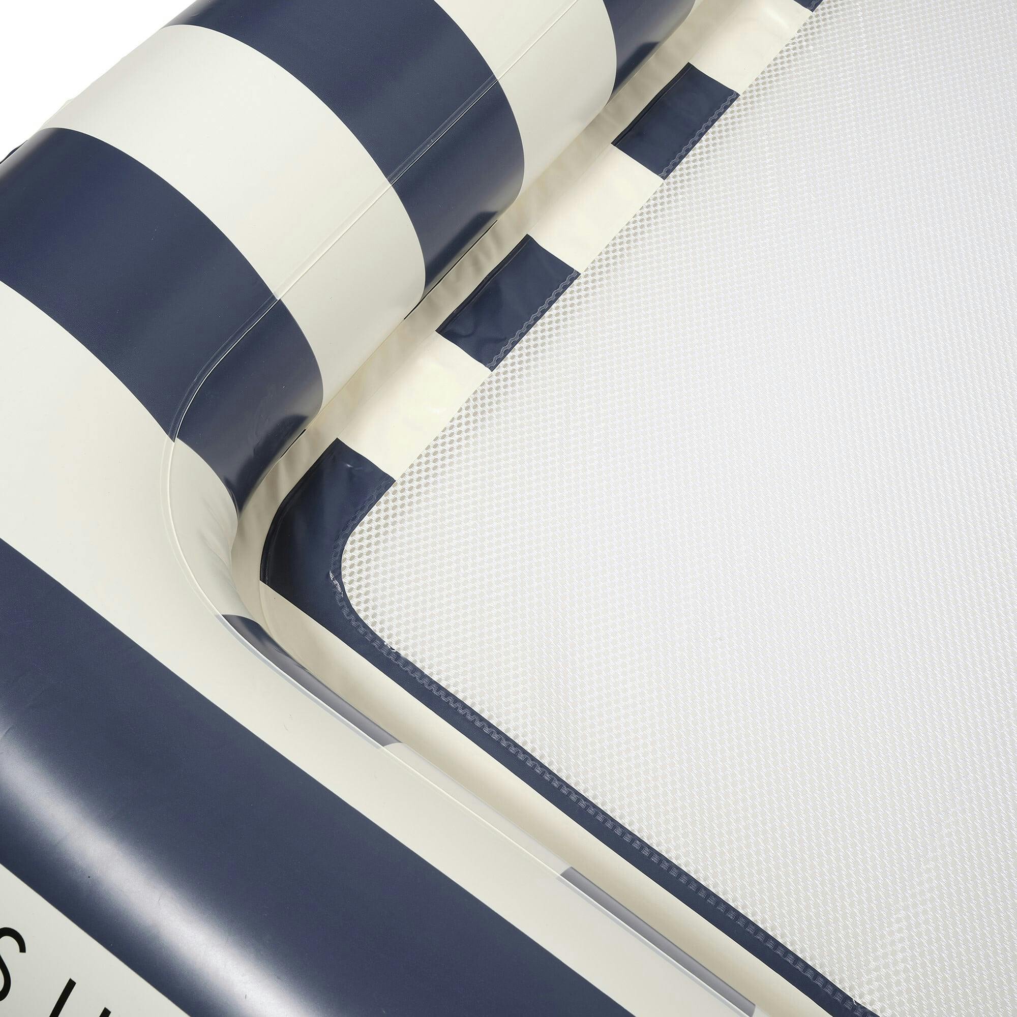 Luxe Twin Hammock Float: Le Weekend - Navy Stripe