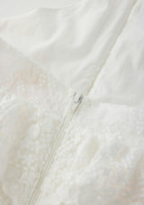 Paloma Lace Frill Maxi Dress