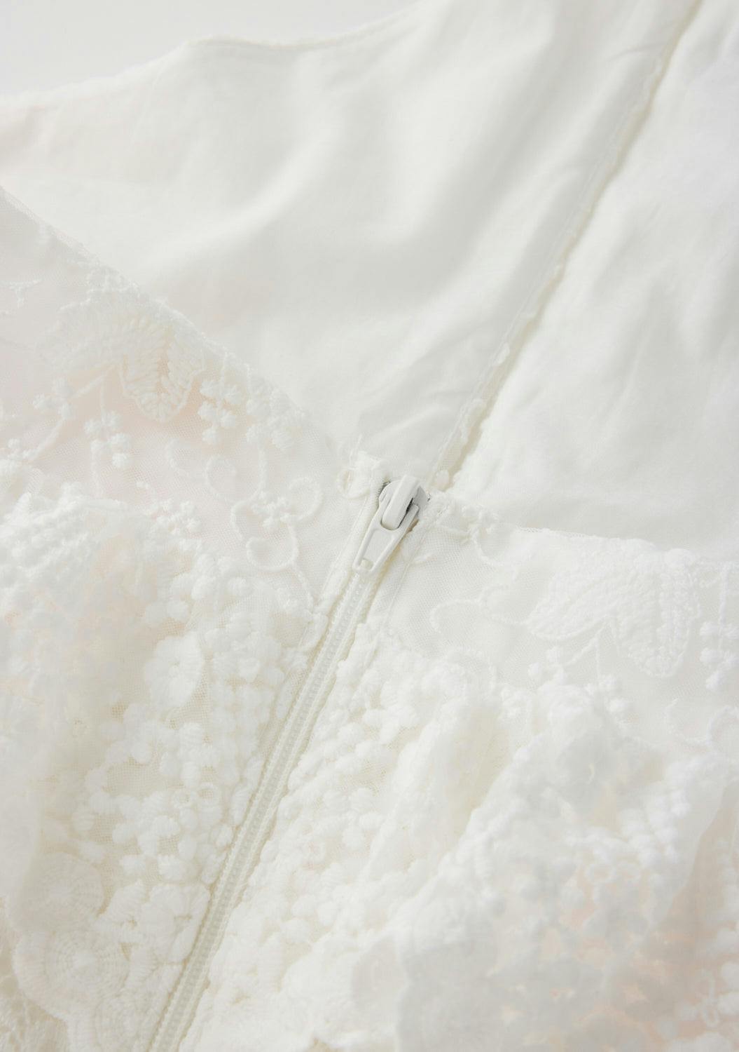 Paloma Lace Frill Maxi Dress