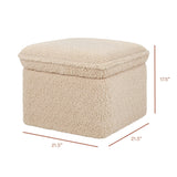Babyletto Cali Storage Ottoman in Shearling