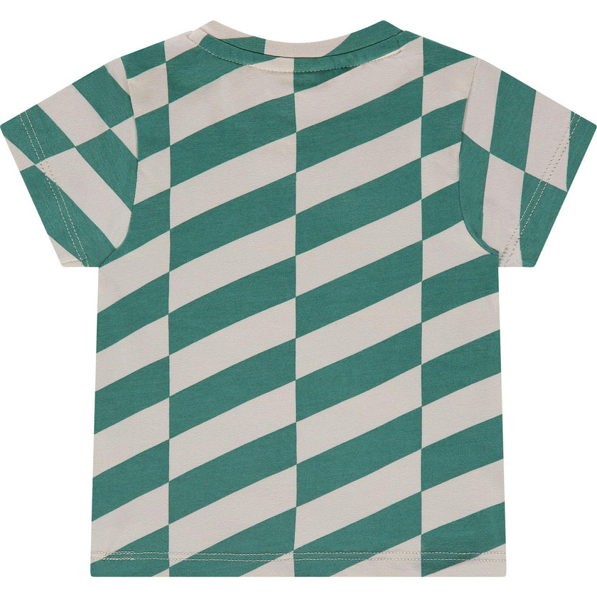 Asymmetrical Print Short Sleeve T-Shirt
