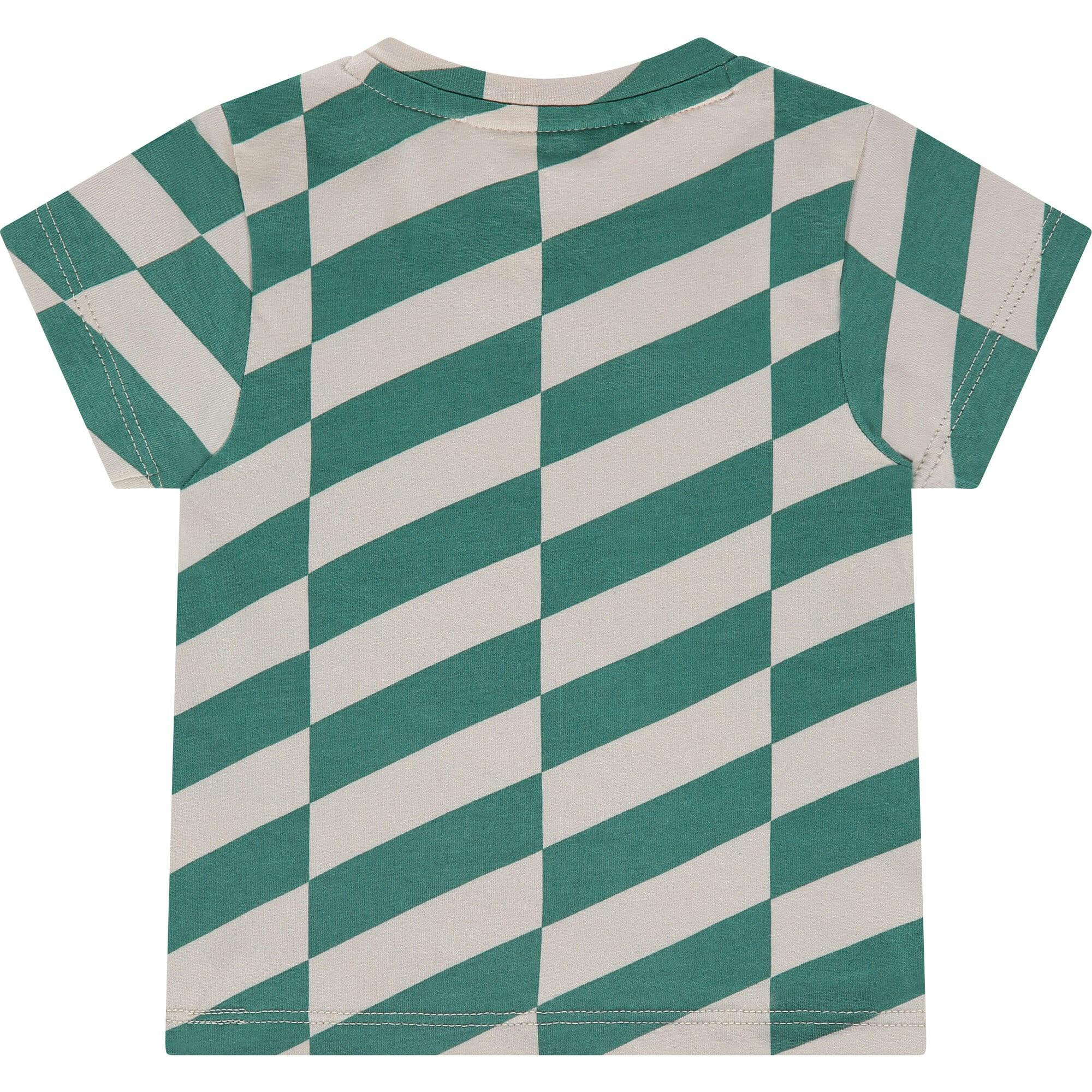 Asymmetrical Print Short Sleeve T-Shirt
