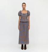 The Paulina Top - Brown Spencer Plaid