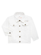 "mini" White Denim Jacket