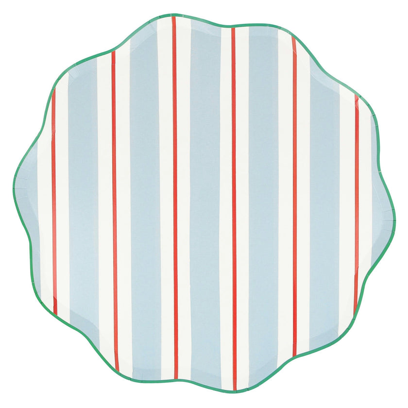 Preppy Stripe Dinner Plates