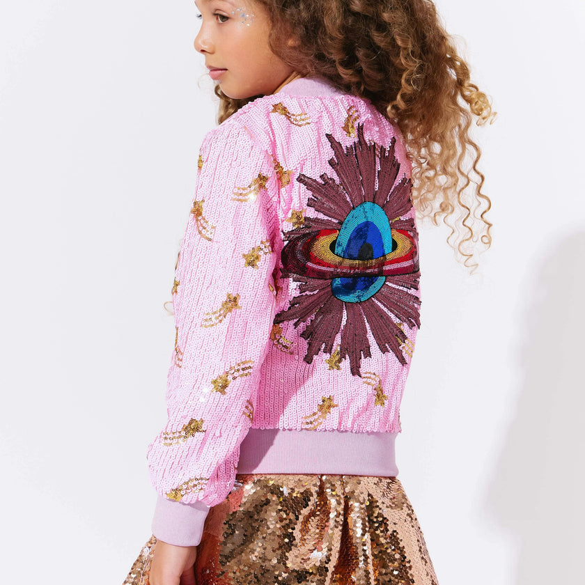 Galaxy Star Sequin Bomber