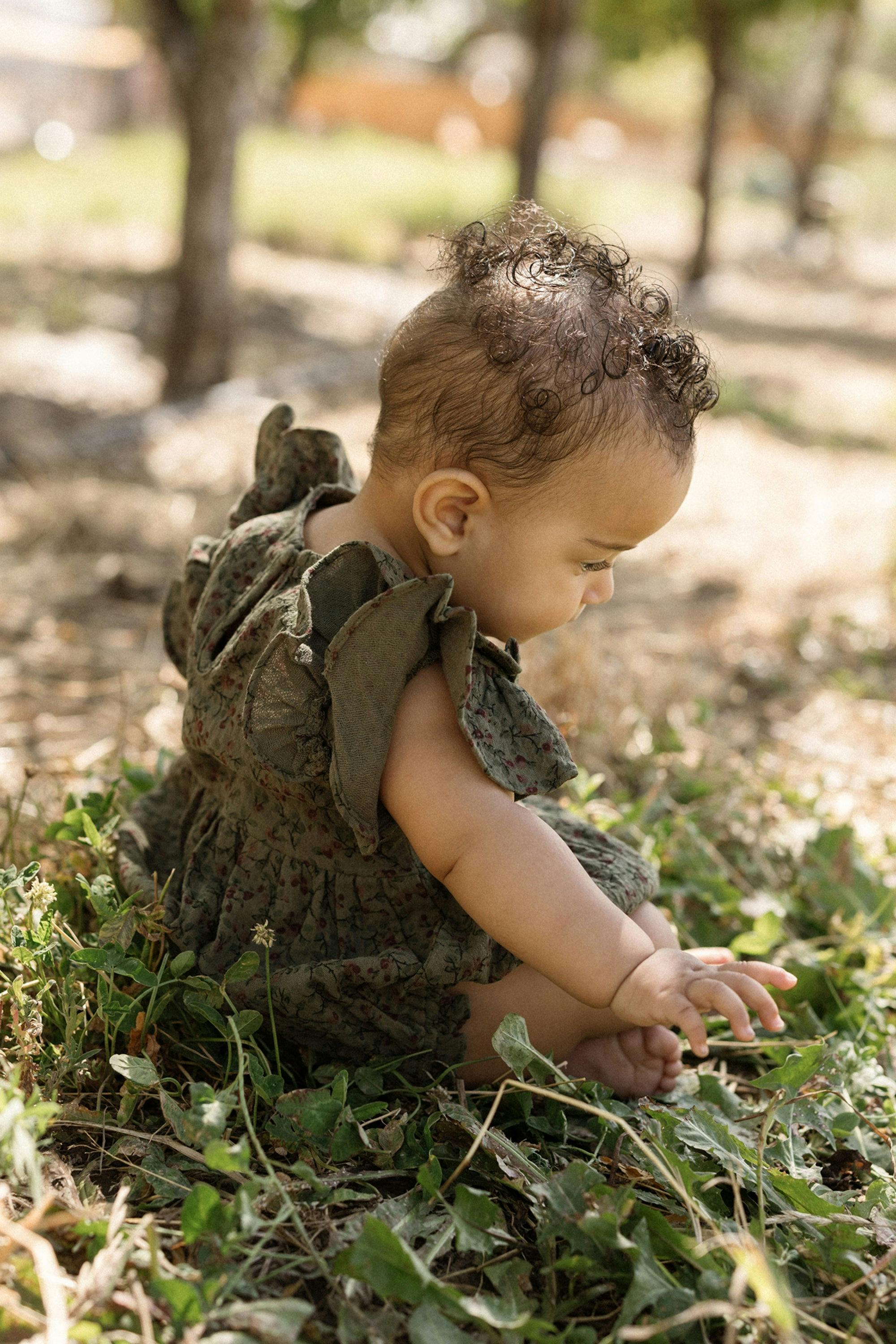 Baby Hattie Romper in Woodland Floral