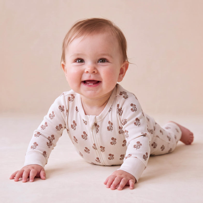 Organic 2-Way Zip Romper - Loom