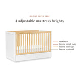Babyletto Bento 3-in-1 Convertible Storage Crib with Toddler Bed Conversion Kit
