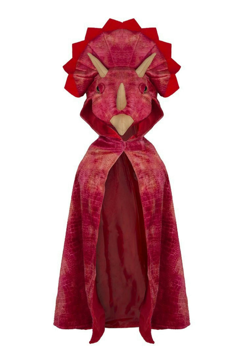 Triceratops Hooded Cape Size 4-5