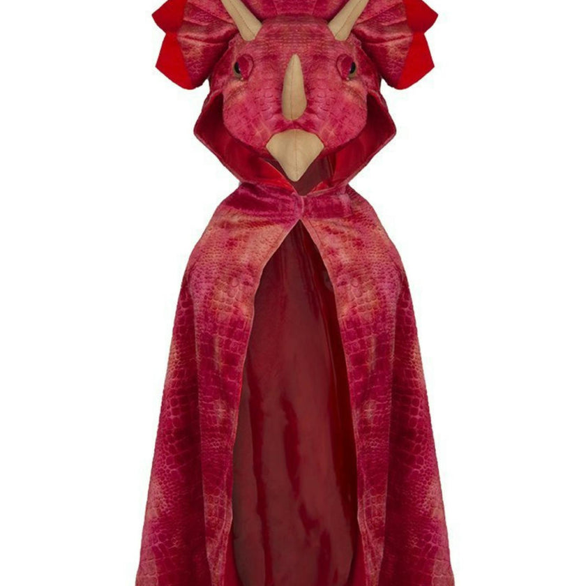 Triceratops Hooded Cape Size 4-5