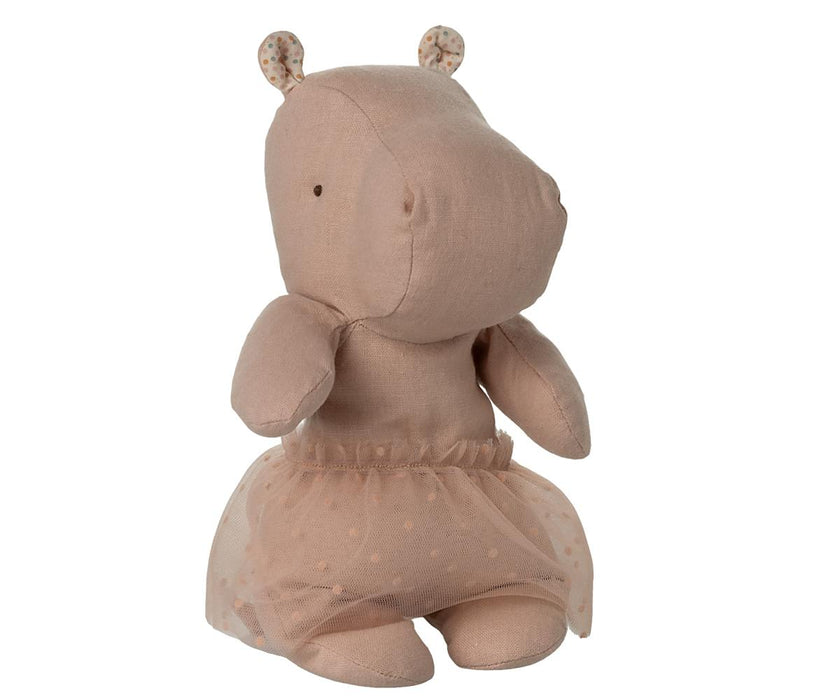 Hippo w. skirt, Small - Soft rose