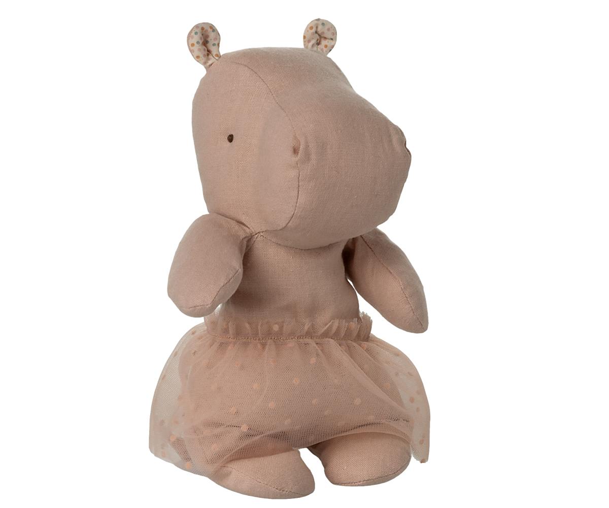 Hippo w. skirt, Small - Soft rose