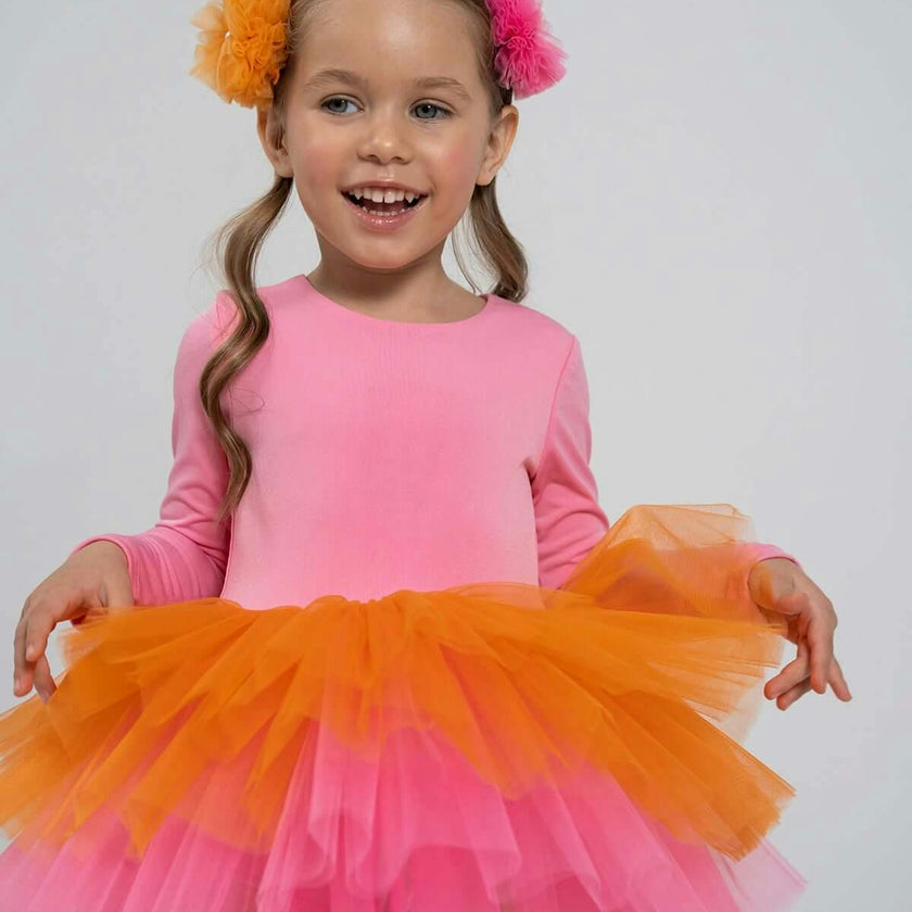 Pink Rainbow Tutu Dress