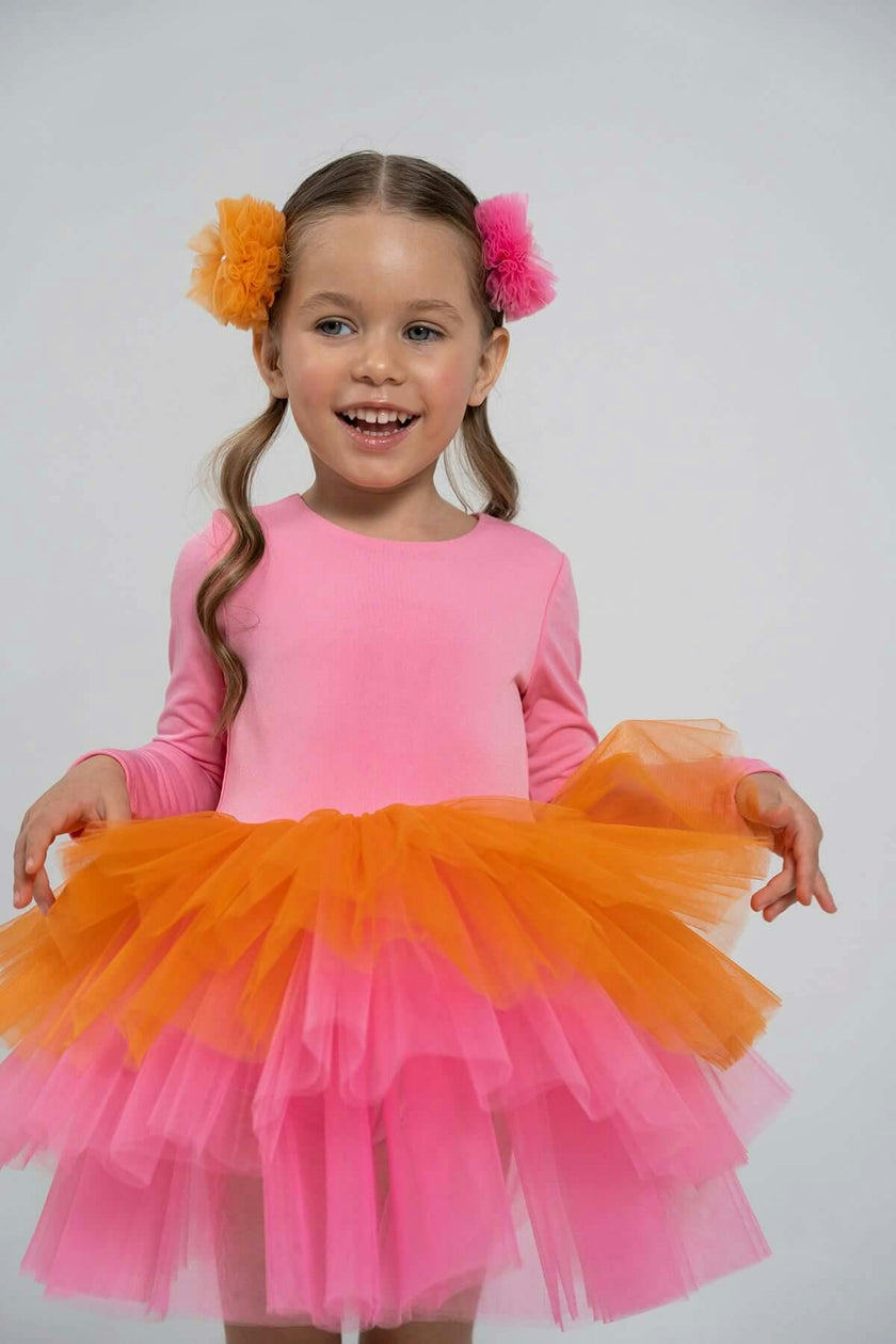 Pink Rainbow Tutu Dress
