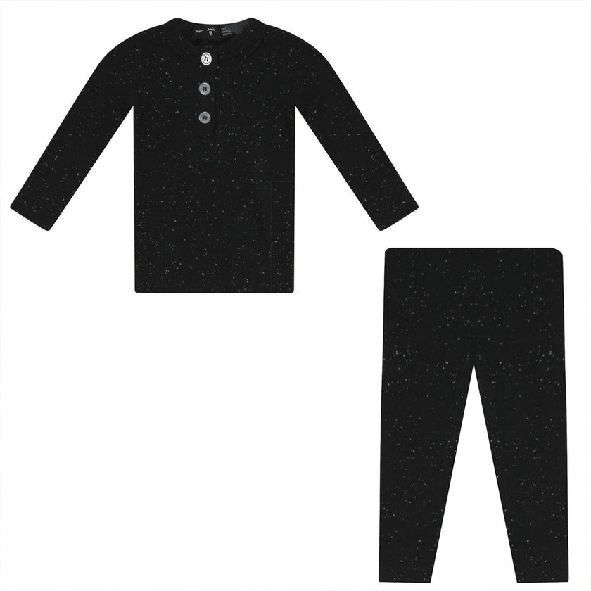 Speckled Rib 2 PC Long Sleeve Set