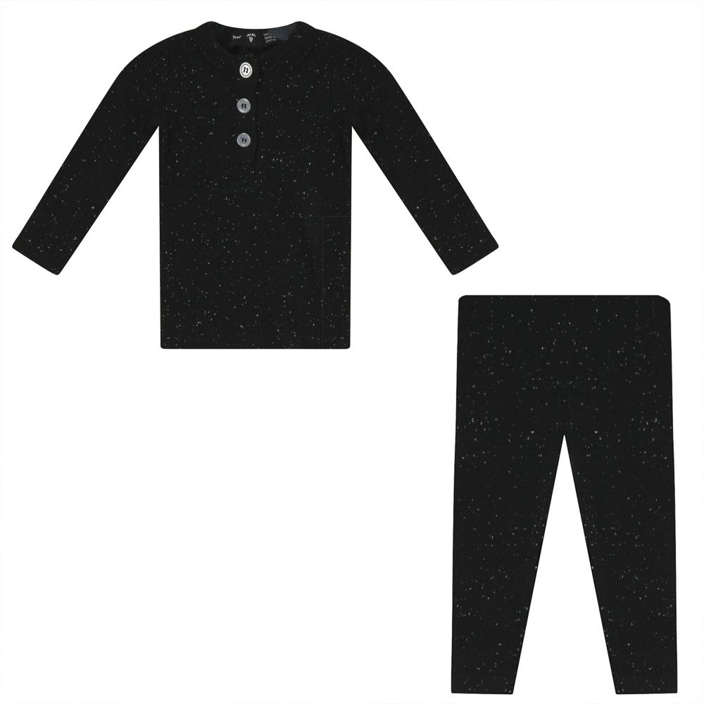 Speckled Rib 2 PC Long Sleeve Set