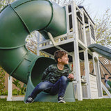 Wrangler Way Wooden Swing Set / Playset With Playhouse
