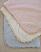 Receiving Blanket w/ Crochet Trim