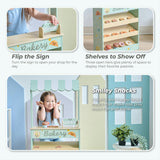 Teamson Kids Jolly Pals Wooden Bakery Stand with 12 Pastry Pieces