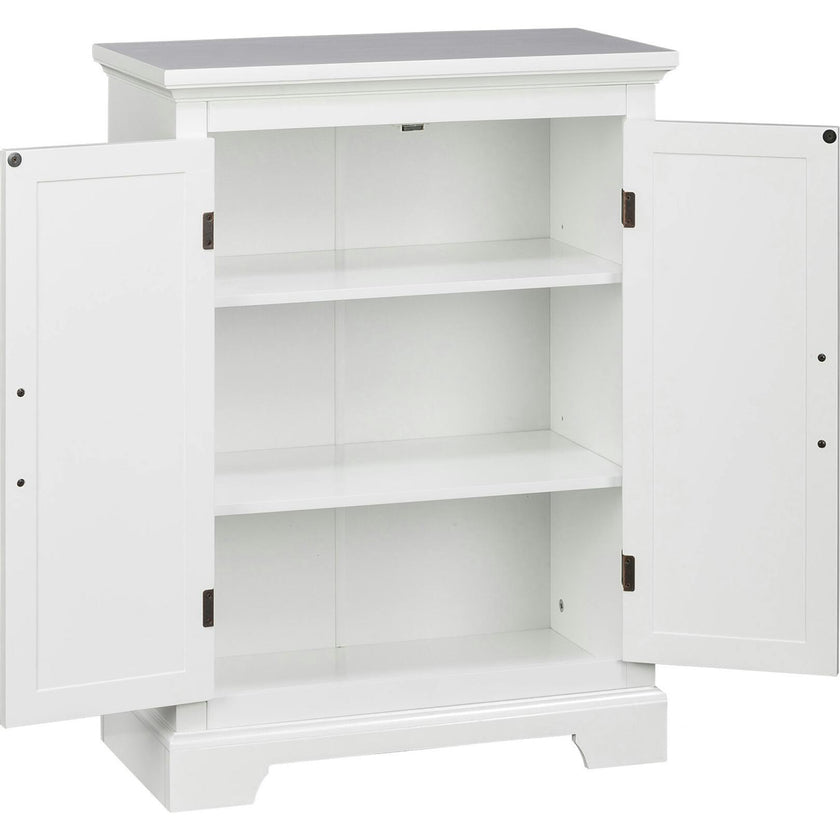 St. James Wooden Floor Cabinet with 3 Shelves