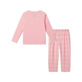 Girls Pajama Set | Heart Plaid - Pink