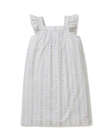 Girl's Twill Clara Nightgown in Cottage Stripe