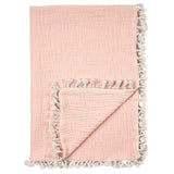 6-Layer Cotton Muslin Baby Blanket (Rose Pink)