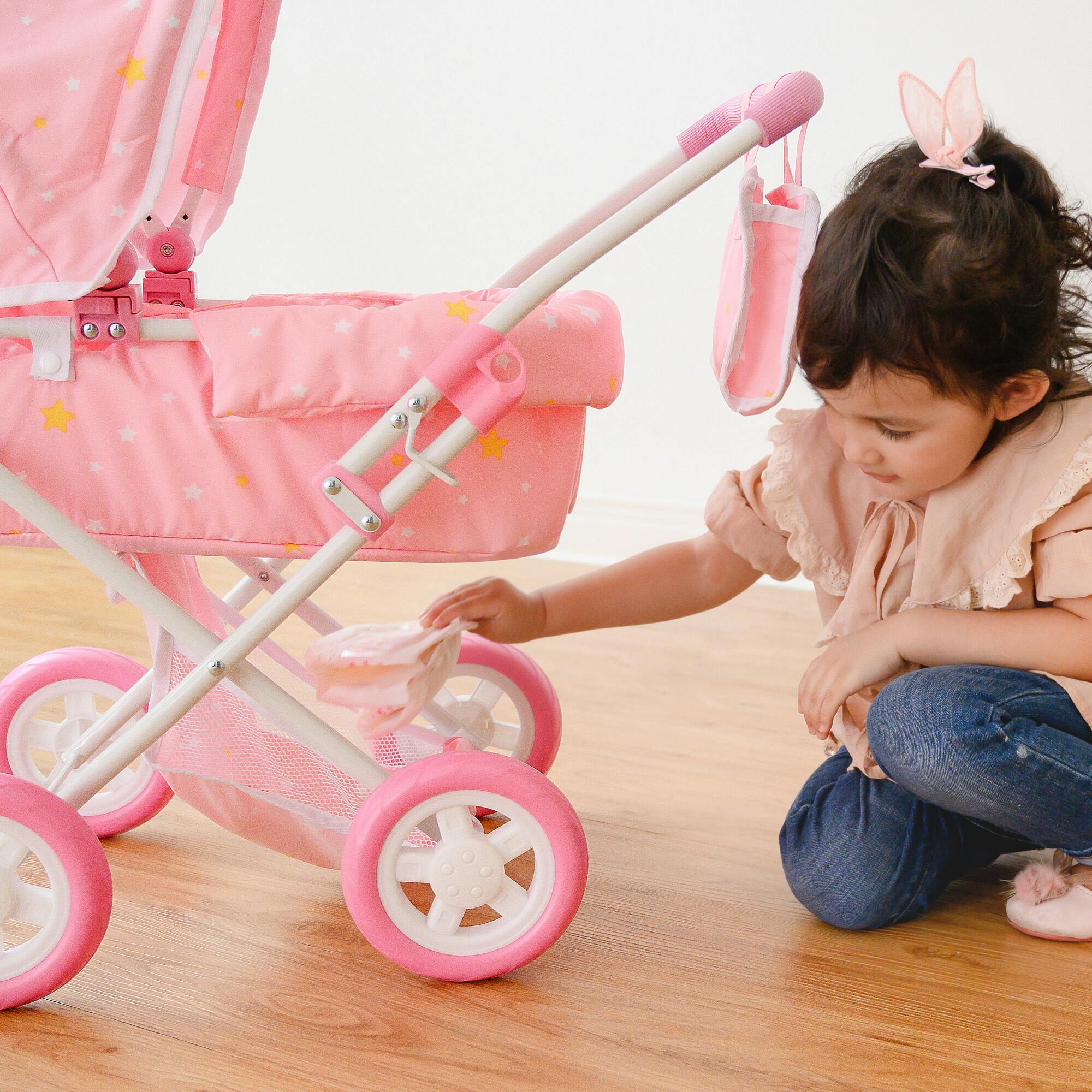 Stars Princess Deluxe Baby Doll Stroller