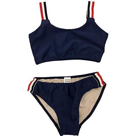 Two Piece Two Piece Stripe Swimsuit