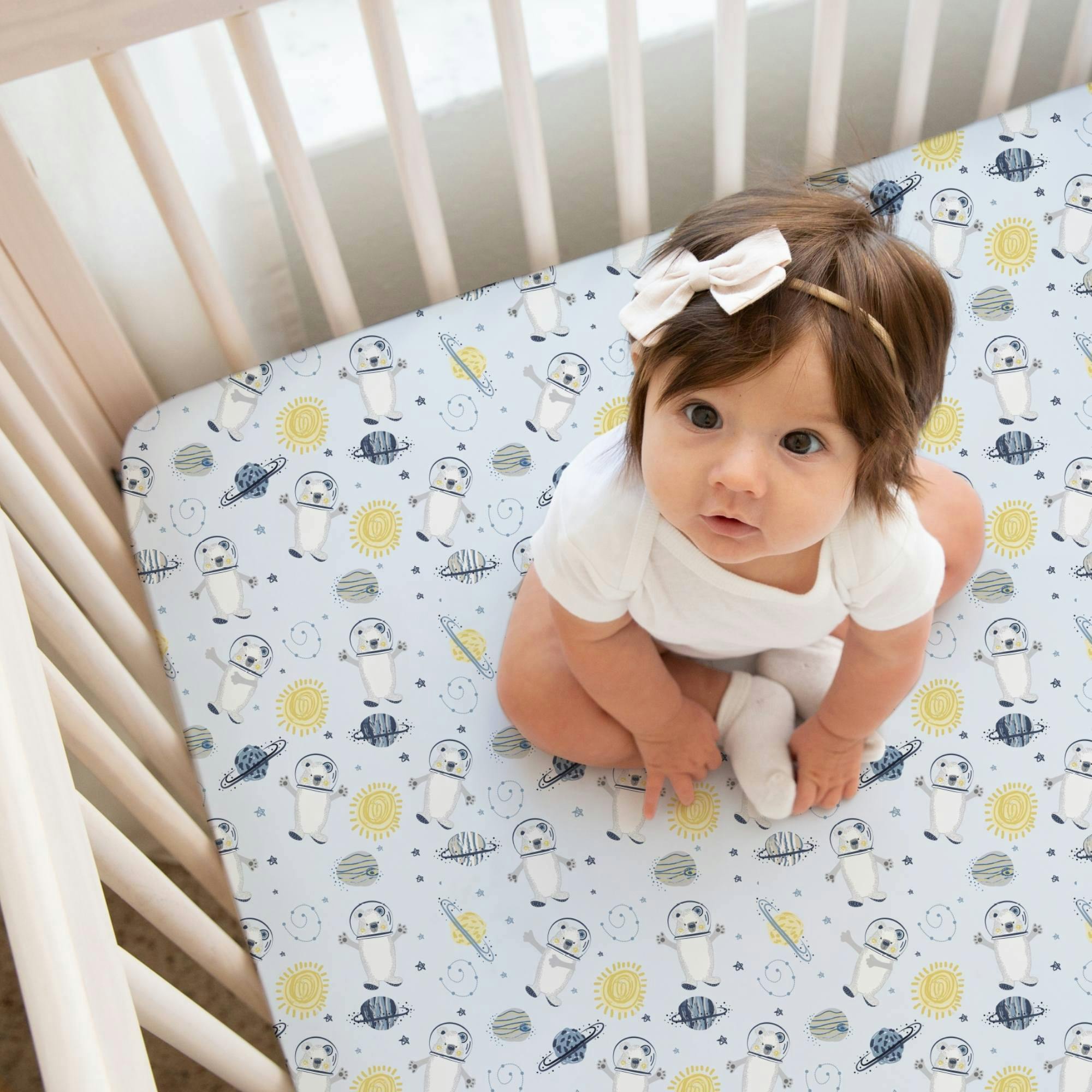 Print Organic Crib Sheet