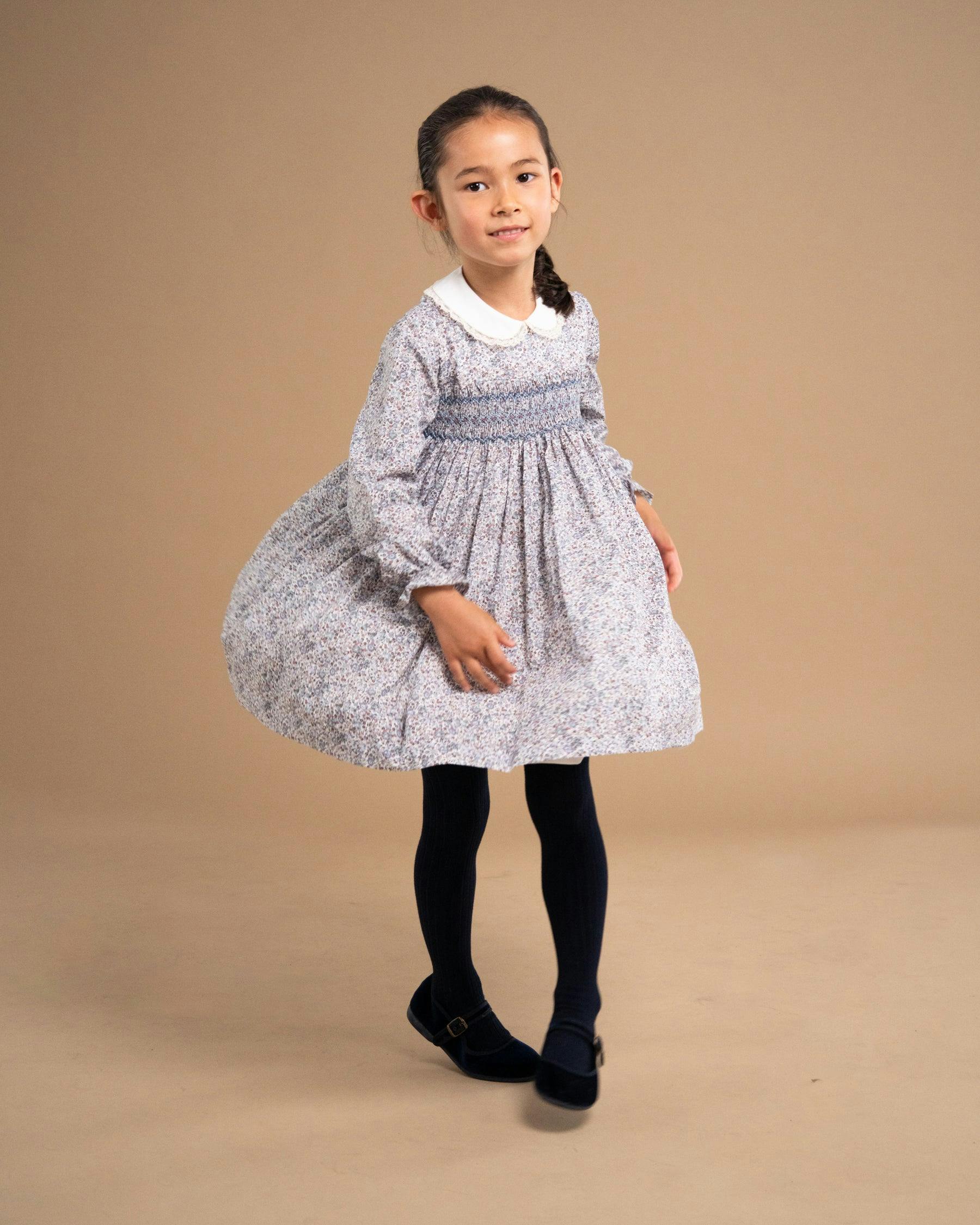 Jujube Dress Blue Plum Liberty