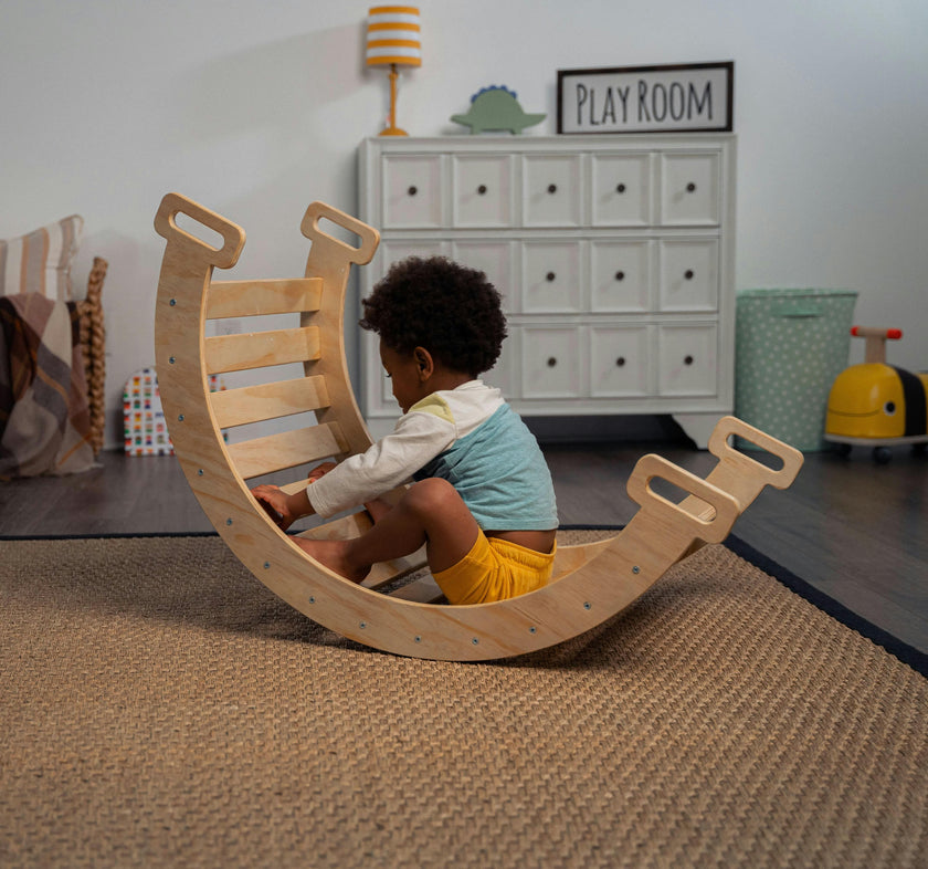 Hazel | Pikler Triangle, Slide & Rocker Set