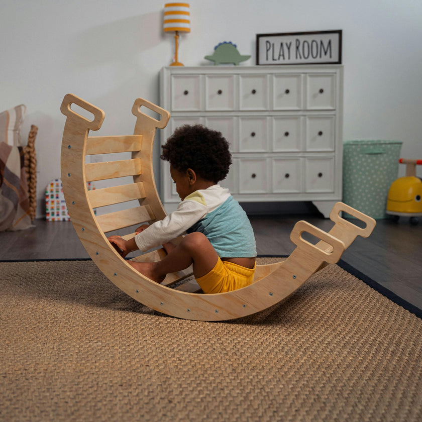 Hazel | Pikler Triangle, Slide & Rocker Set