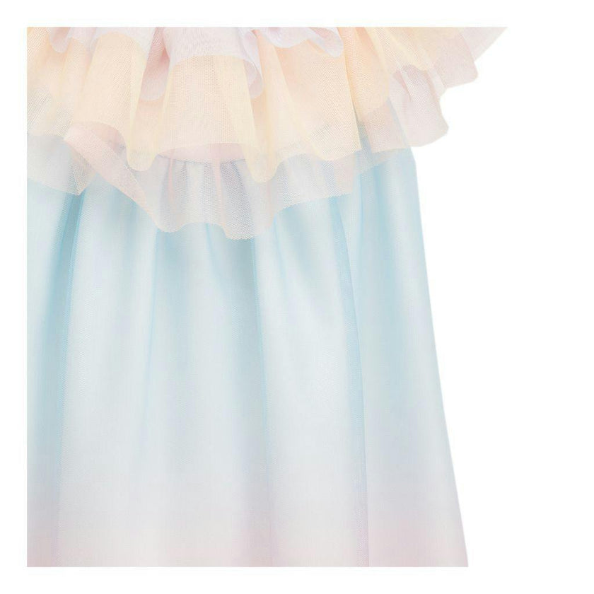 Multi Rainbow Pleated Dress