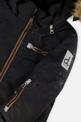Two Piece Play Snowsuit Black And Beige