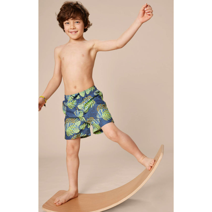 Shortie Mid-Thigh Swim Trunks, Multi