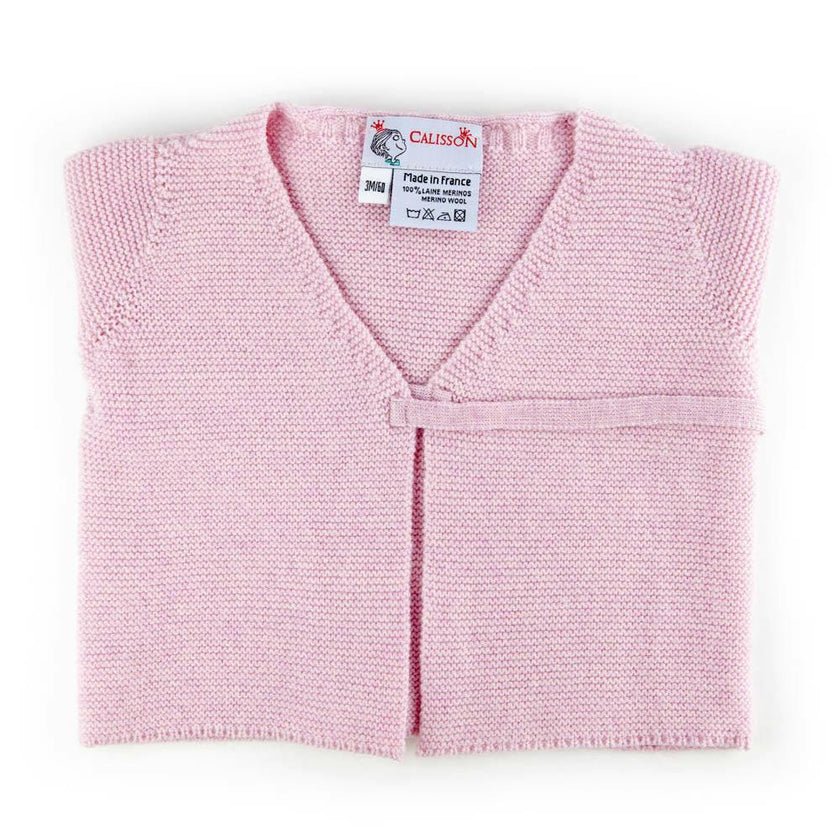 Little Royals Baby Tie-Front Sweater - Pink