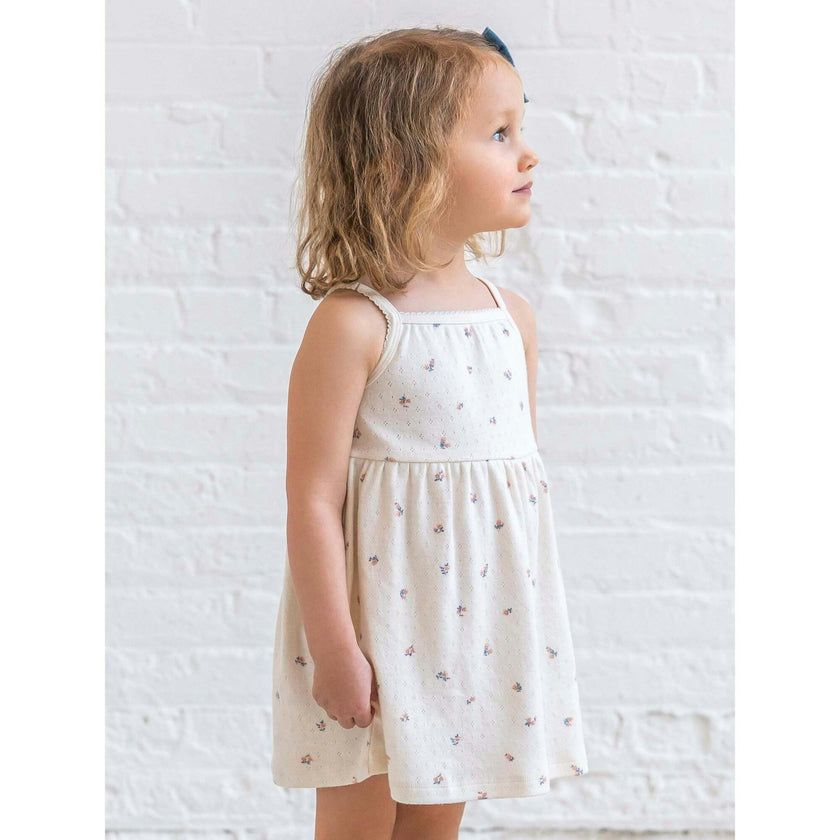 Belle Pointelle Tank Dress - Maris Floral / Ivory + Sea