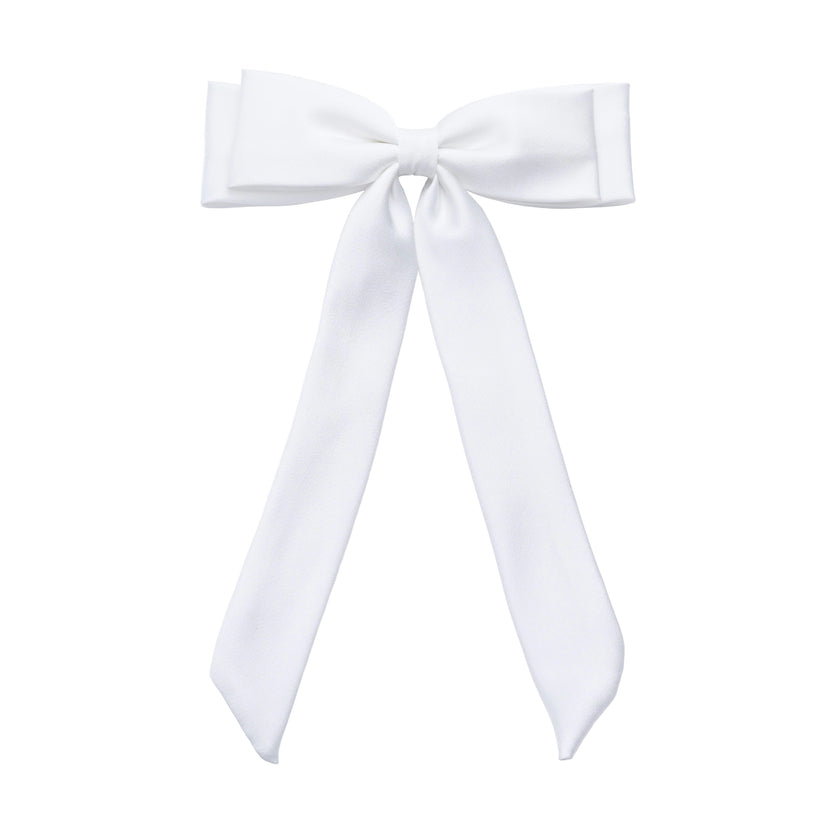 Classic White Double-Layered Hair Clip