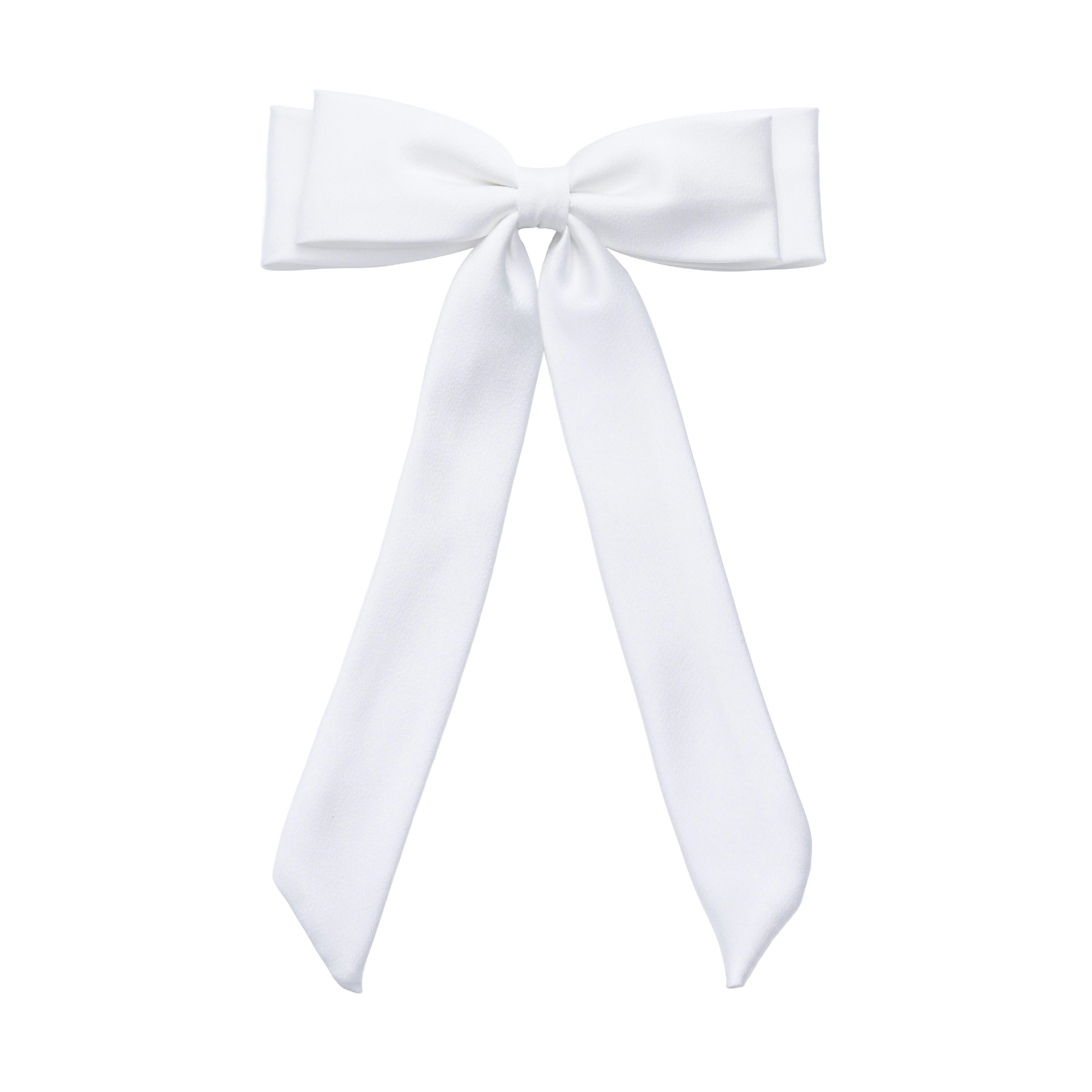Classic White Double-Layered Hair Clip