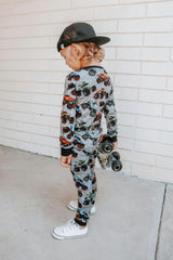Monster Jams 2 Piece Pajama Set