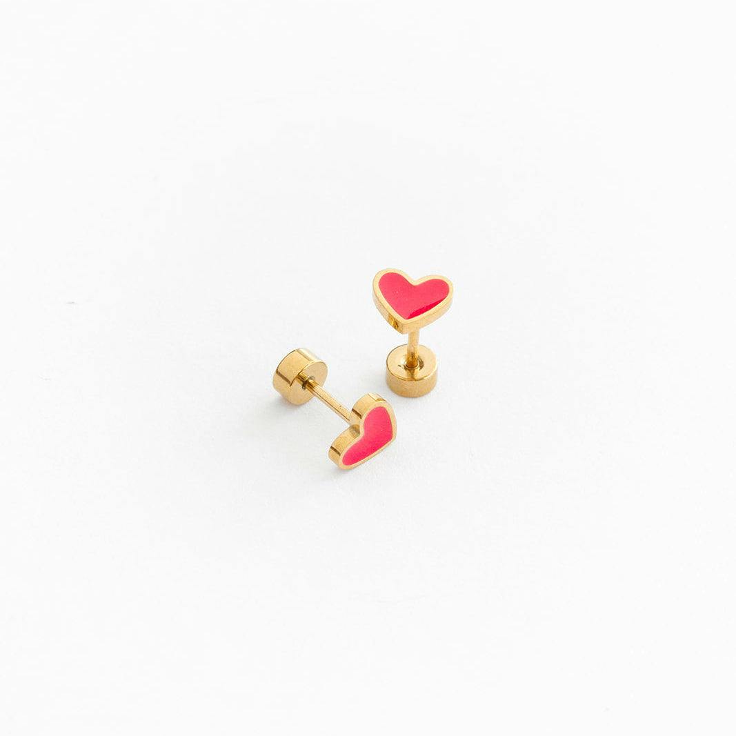 Enamel Neon Pink Heart