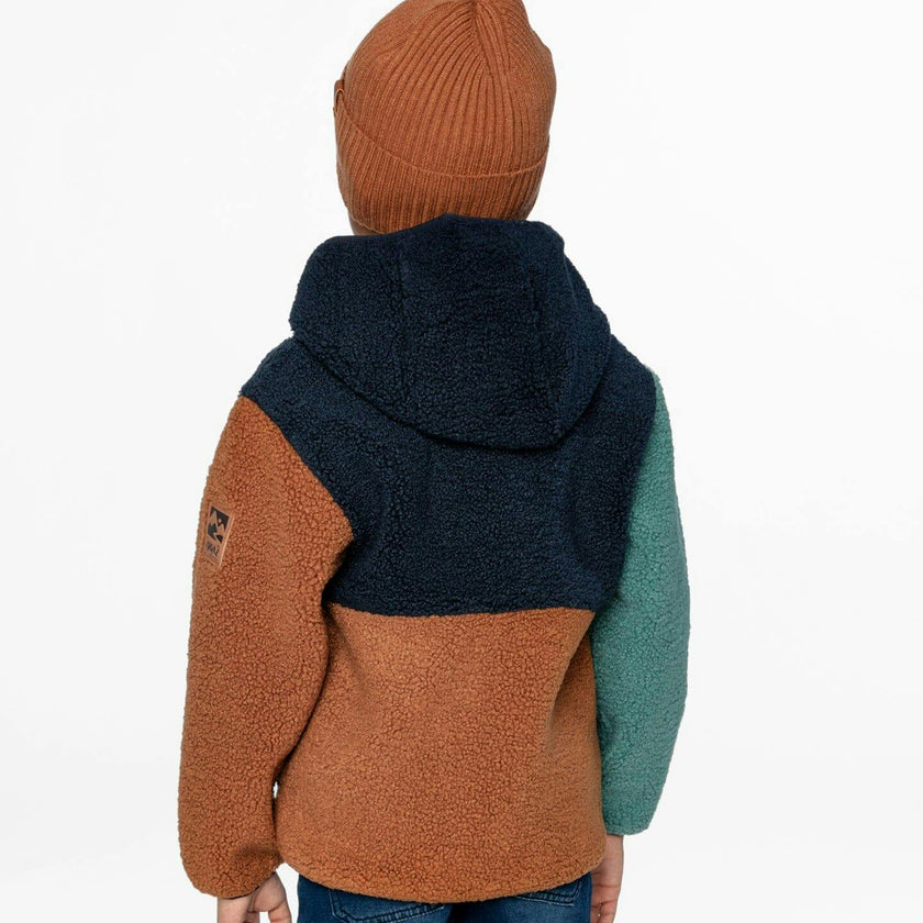 Sherpa Jacket Navy Colorblock
