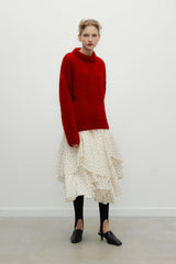 Cozy Woman Jumper Chinese Red