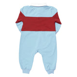 Baby Boys Albert Rugby Jumper - Blue Maroon